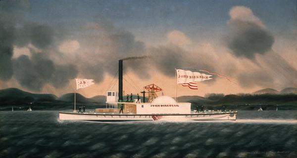 James Bard John Birkbeck, steam towboat oil painting image
